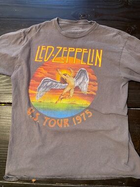 Led Zeppelin Vintage Graphic Short Sleeve Tee - Black